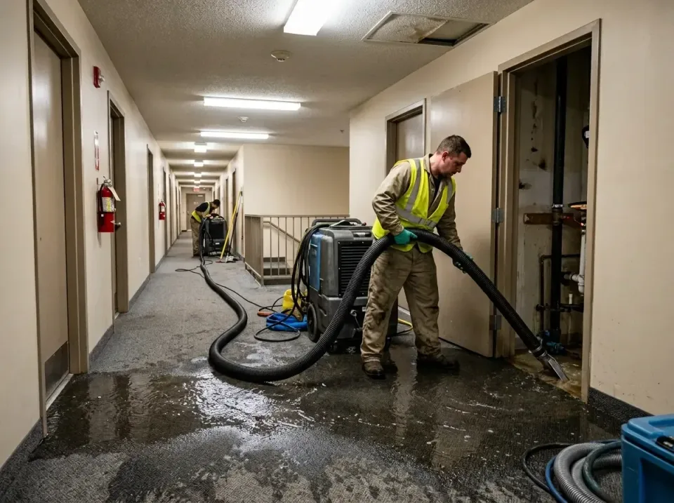 multi-unit-apartment-hallway-f-005 — frequently asked questions, Emergency Burst Pipe Water Extraction & Removal in Strasbur…